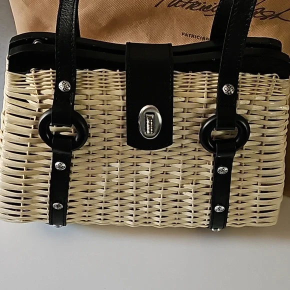 Patricia Nash Rattan/woven Purse - Picture 2 of 12